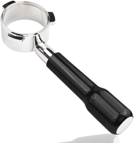 54mm Bottomless Portafilter Compatible with Breville Barista Express, BES870XL, BES870BSXL, BES878BSS, BES880BSS Espresso Machine (ABS Handle-Black)