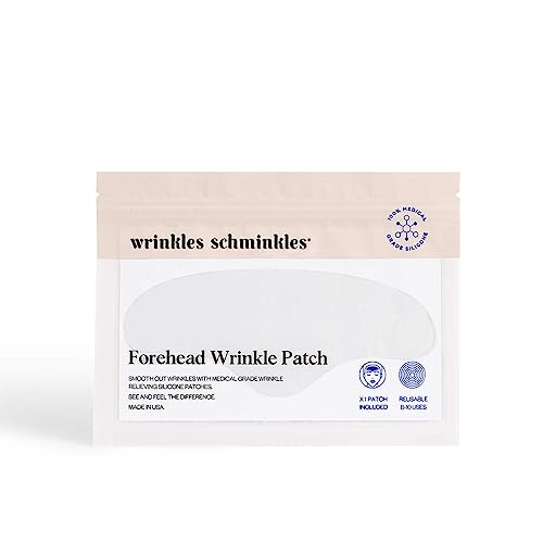 Wrinkles Schminkles Forehead Wrinkle Patches, 1-Pack, Reusable Hypoallergenic Silicone Smoothing Pads for Reducing Frown Lines & Face Lift OvernightGET 20% OFF STOREWIDE!