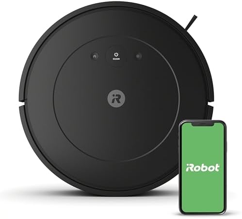 iRobot Roomba Vac Robot Vacuum (Q011) - Power-Lifting Suction, Quieter Cleaning Mode, Multi-Surface Cleaning, Cleans in Neat Rows, Easy to use, Self-Charging, Works with Alexa