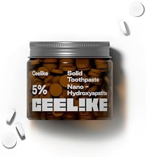 5% Hydroxyapatite Toothpaste Tablets – Natural Cleaning, Gentle Gum Care, Strengthen Enamel & Fresh Taste – Healthy Sweet Flavor (62)