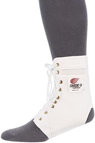 Swede-O 1212 Ankle Lok Ankle Support, Standard Tongue without Stabilizer, Small, White