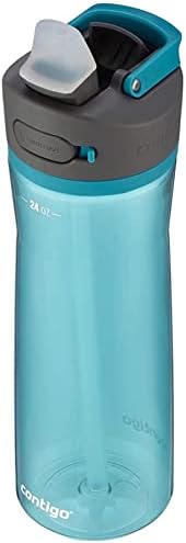 Contigo Ashland 2.0 Leak-Proof, Dishwasher Safe Water Bottle with Lid Lock & Angled Straw, Interchangeable Lid, 24oz - Juniper