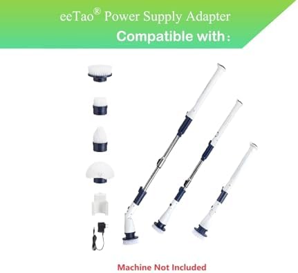 8.4V Rechargeable Charger Compatible with Casabella 8501010 Spin Scrubber 7.4V 2000mAh Battery DC8.4V Power Supply Adapter Cord Cable