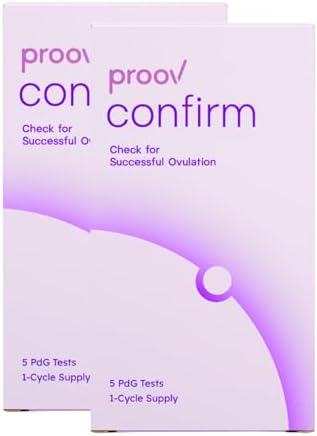 Proov PdG Test Strips for Women - 10 Progesterone Test Strips - Confirm Successful Ovulation at Home - 2 Cycle Pack - Fertility Tracker - Compatible with Fertility, Pregnancy & Ovulation Tests