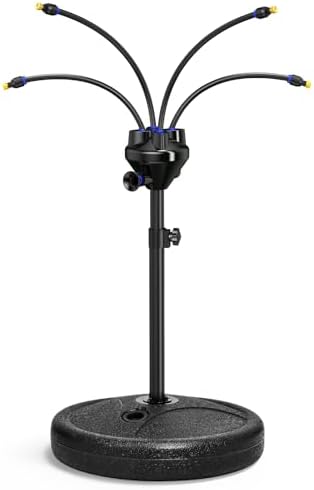 RAINPOINT Standing Misters for Outside Patio - Upgraded 3.77FT Adjustable Tanning Mister - Weight Adjustable Base Portable Outdoor Misting Cooling for Patio, Garden, Pool, BBQ, Pets & Kids Playing