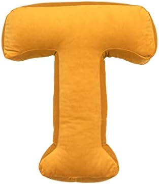 vctops Soft Velvet Letter Pillow English Alphabet A to Z Letter Decorative Throw Pillow for Bedroom Living Room Decor (T,16"x13.5")