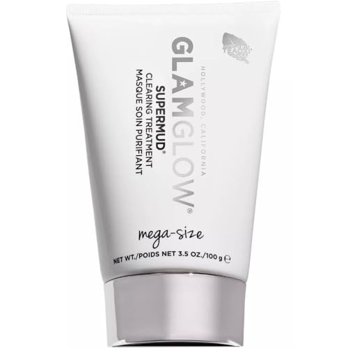 Glamglow SUPERMUD Instant Clearing Treatment Face Mask | Clears Complexion, Minimizes Pores + Face Exfoliator