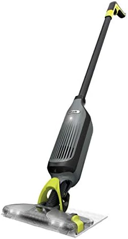 Shark VM252P10 VACMOP Pro Cordless Hard Floor Vacuum Mop with LED Headlights, 12 Disposable Pads & 12 oz. Cleaning Solution, Charcoal Gray, Charcoal Grey (Renewed)