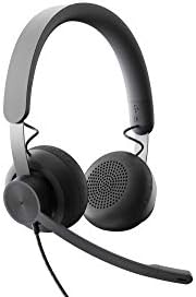 Logitech Zone Wired Noise Cancelling Headset, USB-C with USB-A Adapter - Graphite,Black