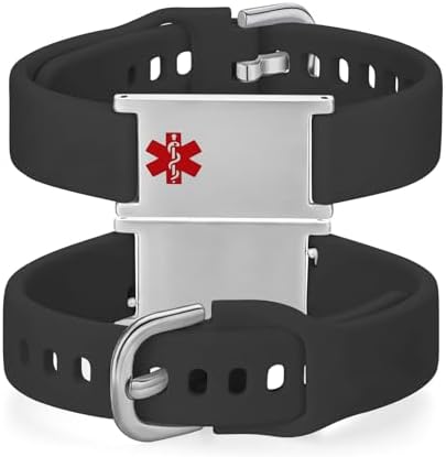 LinnaLove Medical Alert Bracelets Cartoon Emergency ID bracelets with Engraved