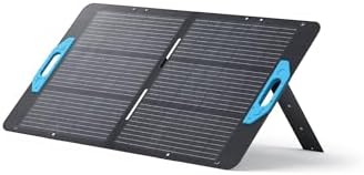 Anker SOLIX PS100 Solar Panel with Adjustable Kickstand, 100W Foldable Portable Solar Charger, IP67 Waterproof, 23% Higher Energy Conversion Efficiency, for Camping, RVs, and Blackouts