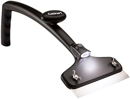 Cuisinart CCB-9101 Griddle Scraper with LED Light, 6" Stainless Steel Blade with Ergonomic Handle