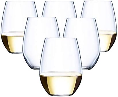 36 piece Stemless Unbreakable Crystal Clear Plastic Wine Glasses Set of 36 (12 Ounces)