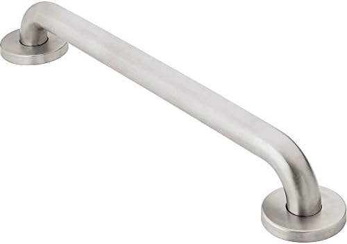 Moen 8716 Bathroom Safety 16-Inch Stainless Steel Bathroom Grab Bar with Concealed Screws, Stainless