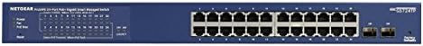 NetGear ProSafe GS724TP 24-Port Gigabit Ethernet Smart Switch (Renewed)