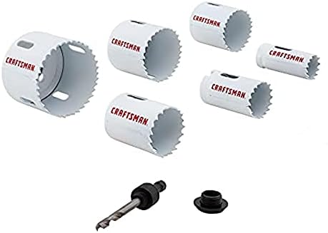 CRAFTSMAN Hole Saw Kit, Bi-Metal Set, 7Piece (CMAH1SET7)