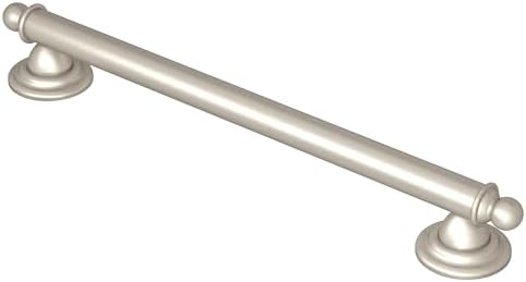 Moen YG2224BN Bathroom Safety 24-Inch Stainless Steel Traditional Bathroom Grab Bar, Brushed Nickel