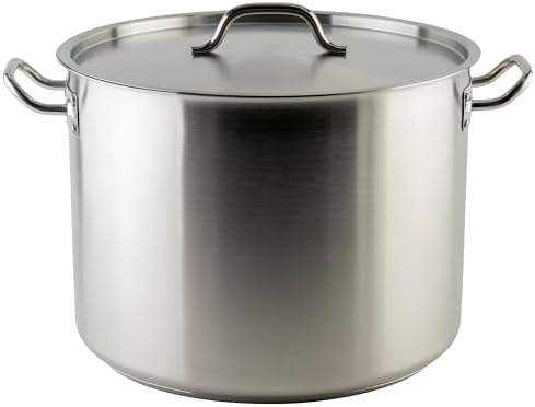 Winware SST-40 Stainless Steel 40 Quart Stock Pot with Cover