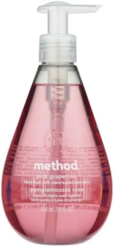 Method Hand Wash Grapefruit Liquid Bottle 12 Oz Pink