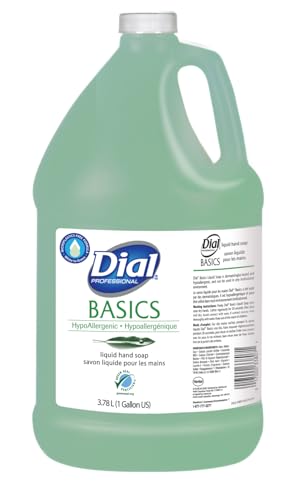 Dial Professional Basics Hypoallergenic Liquid Hand Soap , 1 Gallon Refill Bottle, 128 Fl Oz