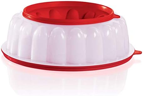Tupperware Jel-Ring Jello Mold Ice Ring in Chili Red