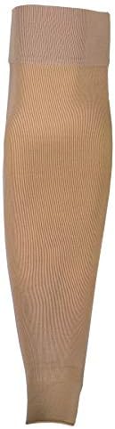 Truform Lymphedema Compression Arm Sleeve, 20-30 mmHg Post Mastectomy Support, Dot Top Grip Band, Beige, Small
