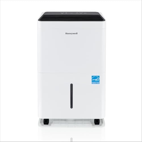2024 NEW! Honeywell 50-Pint ENERGY STAR Dehumidifier with Built-in PUMP – Laundry Mode, Auto-Comfort Mode & Thermal Overload Protection, TPFIT50PWK
