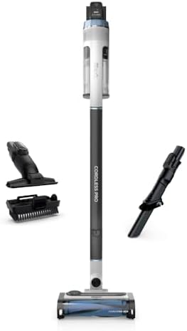 Shark IZ562H Cordless Pro Vacuum with Clean Sense IQ and Odor Neutralizer, PowerFins Plus Brushroll, Includes Duster Crevice & Pet Tool, Up to 40 Minute Runtime, Light Blue, Without MultiFLEX