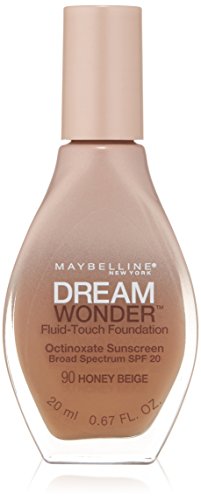 Maybelline New York Dream Wonder Fluid-Touch Foundation, Honey Beige, 0.67 Fluid Ounce