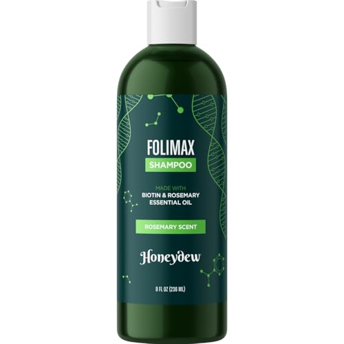 Folimax Biotin Shampoo for Thinning Hair - Thickening Shampoo with Biotin Zinc and Rosemary Oil for Hair Growth - Vegan Sulfate and Paraben Free Volumizing Shampoo for Fine Hair (Rosemary Scent)