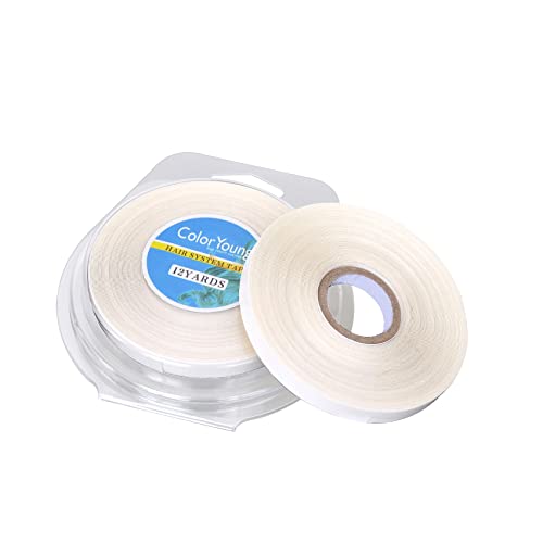 5/16"(0.8cm)*12 Yards Tape for Tape in Hair Extensions Double Sided Hair Extension Tapes for Hair Extension (White)