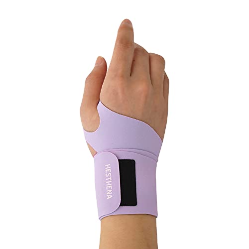 Slim and Colorful Wrist Brace, Flexible, Wrist Support, for Men and Women, Adjustable, Sports, Lightweight, Fits Both Hands, 1pcs (Lavender)