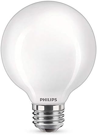 Philips LED Frosted Non-Dimmable G25 Light Bulb - Pack of 3 - EyeComfort Flicker Free - 5.5W = 60W - 500 Lumen - Daylight (5000K) - E26 Base - Indoor