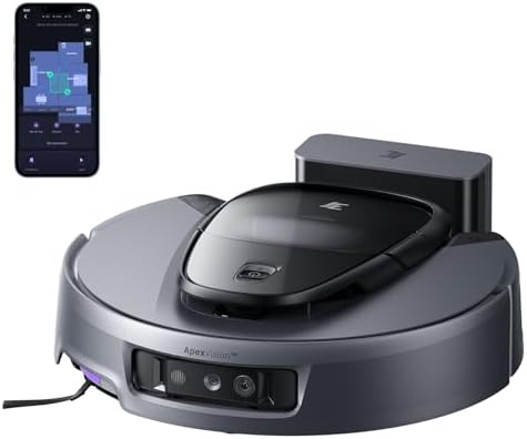 3i G10+ Robot Vacuum and Mop Combo, 18,000 Pa Suction, 60-Day Hands-Free Cleaning with Quiet Debris Compression, Smart LiDAR Navigation, Auto Extension Along Edges, Ideal for Hard Floors & Carpets