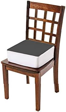 Comfort Finds Rise with Ease Seat Cushion - Thick Firm Chair Cushion Booster - Extra Thick Foam Pad for Home, Patio, Office and Car Seats - Extra Supportive Lift - 15.5 X 18 X 5 - Gray