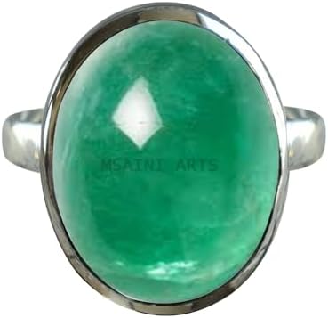 Solid 925 Sterling Silver Ring for Women & Men, Amethyst Ring Gemstone Unique Handcrafted Ring (US Size 5)