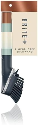 Brite by Scotch-Brite Limited Edition Mess-Free Dishwand, Sleek and Stylish Dish Brush with Soap Dispenser Handle