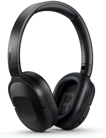 Philips Active Noise Cancelling Bluetooth Headphones H6506 - Folding, Lightweight, 30h Playtime, Multipoint Connection, Deep Bass - For Home/Office