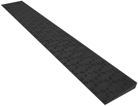 Ruedamann 0.8" Rise Threshold Ramps for Doorways, Sturdy Rubber Threshold Ramp, Non-Slip Ramp for Wheelchair for Home, Adjustable and Cuttable for Wheelchairs, Scooters, Sweepers, Curbs