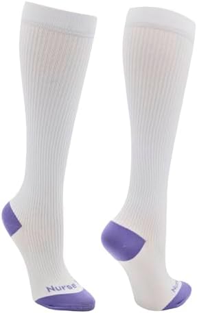 Compression Socks for Nurses - Women & Men - 20-30mmHg Graduated Compression, For Medical Staff, Athletes - 1 Pair