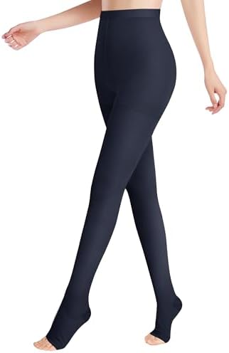 Medical Compression Pantyhose for Women Support 20-30 mmHg Treatment Swelling, Edema Varicose Veins Waist high compression stockings