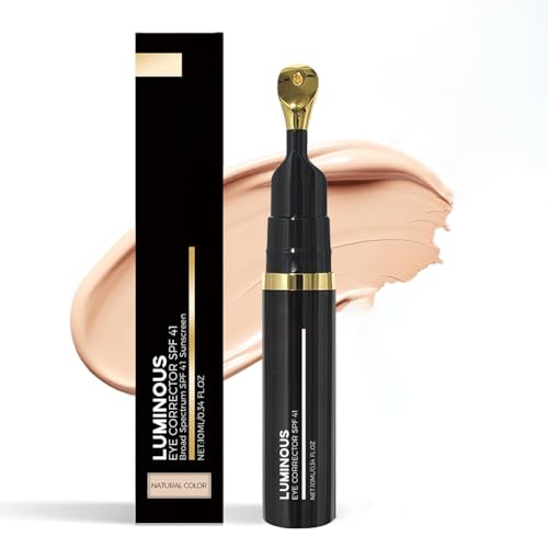 Luminous Eye Corrector，2025 New Under Eye Color Corrector for Dark Circles，Corrector Spf 41，Peach Color Corrector,Moisturizing And Lightweight-Brightens Skin Tone（Natural Colour）