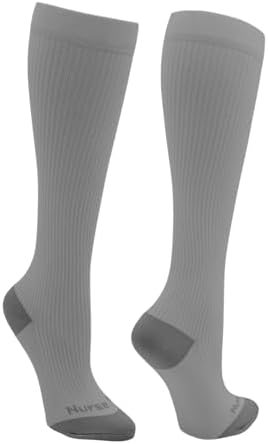 Compression Socks for Nurses - Women & Men - 20-30mmHg Graduated Compression, For Medical Staff, Athletes - 1 Pair