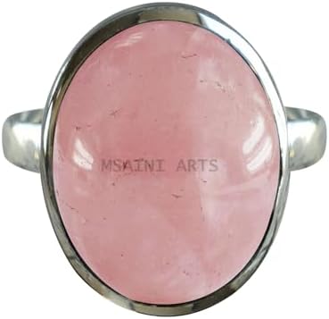 Solid 925 Sterling Silver Ring for Women & Men, Amethyst Ring Gemstone Unique Handcrafted Ring (US Size 5)