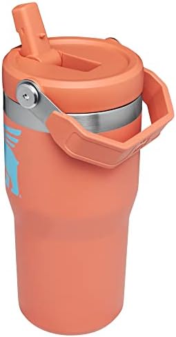 Stanley Classic IceFlow Flip Straw Tumbler for Kids (8 or Above), 20oz, Stan the Bear Stainless Steel Tumbler with Double-Wall Vacuum Insulation