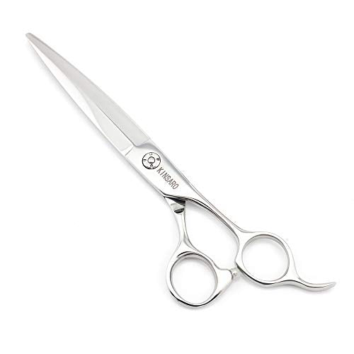 Barber Scissors 7" Professional Sliding Hair Scissors Willow Shape Sliding Hair Shears Professional Sliding Haircut Shears Razor Edge 440c Barber Shears KINSARO
