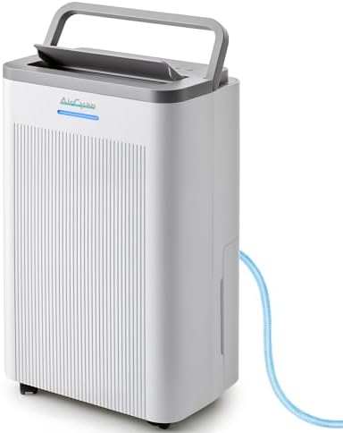 1500 Sq.Ft Dehumidifier, Max 32 Pint Quiet Dehumidifier for Bedroom with HEPA Filter Air Purifiers, Dehumidifiers for Basement with Drain Hose,Home,Bathroom,Auto Defrost,Smart Humidity Control