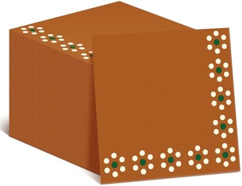 100 Pcs Barro Themed Party Decorations Paper Napkins Bulk Platos De Barro Mexicanos Cielito Lindo Decorations Terracotta Clay Disposable Napkins for Wedding Dinner(Classic Style)