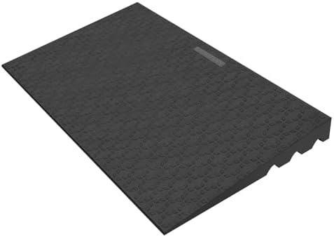Ruedamann 3" Rise Threshold Ramps for Doorways, 2200 Lbs Load Capacity, 41.7" Wide Sturdy and Non-Slip Door Ramps for Wheelchair, Adjustable and Cuttable for Doorways, Curbs, Driveways, Scooters