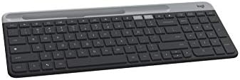 Logitech K580 Slim Multi-Device Wireless Keyboard for Chrome OS - Bluetooth/USB Receiver, Easy Switch, 24 Month Battery, Desktop, Tablet, Smartphone, Laptop Compatible (Renewed)